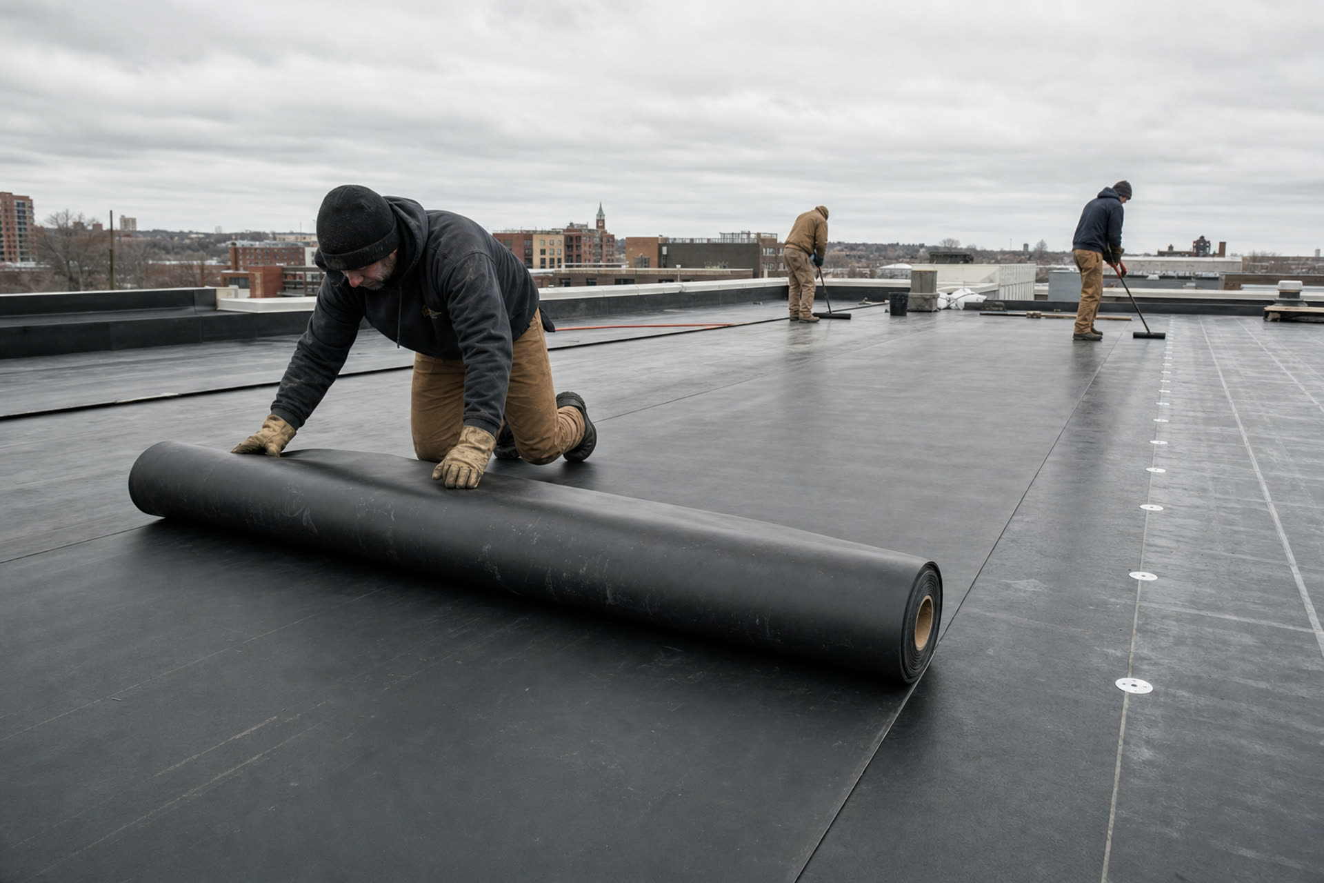 Commercial low-slope roof